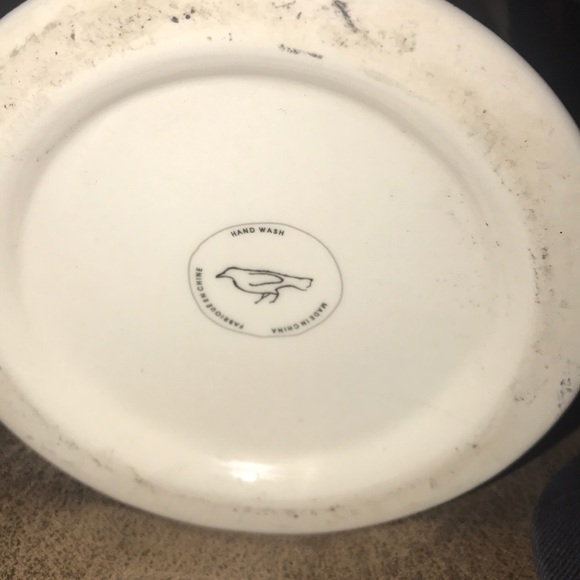 Anthropologie monogrammed K gold trim mug - Picture 4 of 6